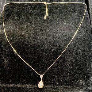 Sterling Silver Necklace with Cubic Zirconia